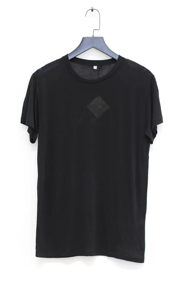 BASERANGE Classic Bamboo Fiber and Cotton Slim Fit T-Shirt Series Collection Round Neck Bottoming Shirt France BAS-TOCT-BL-000-BLACK